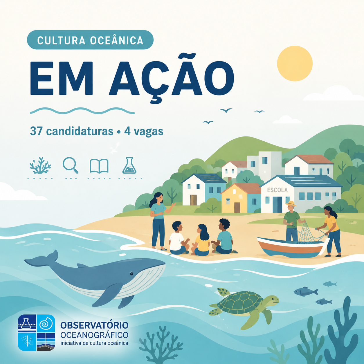 Ações de Cultura Oceânica do Observatório Oceanográfico